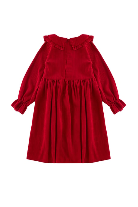 TRENDYOLKIDS Mädchen Rot Einfarbig Midi Lang Casual Gerade Kleider - Image 2