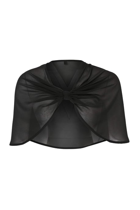 TRENDYOLMİLLA Damen Schwarz Einfarbig Ärmellos Regular Fit Blusen - Image 4