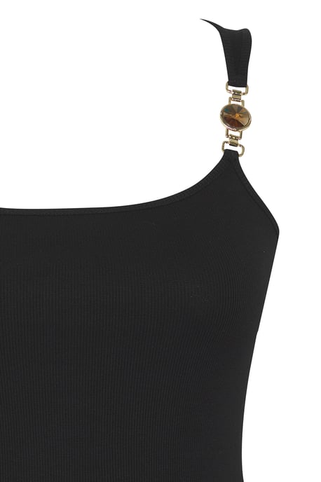 Trendyol Curve Damen Schwarz Einfarbig Ärmellos Tailliert Große Größen Blusen - Image 5