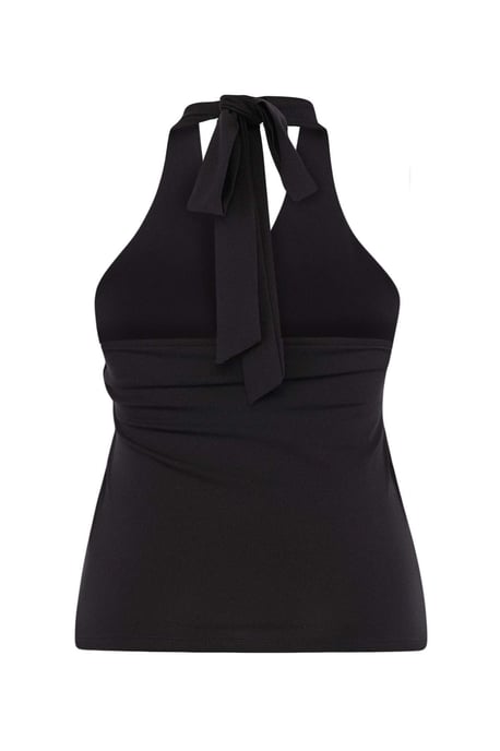 Trendyol Curve Damen Schwarz Einfarbig Ärmellos Tailliert Große Größen Blusen - Image 2