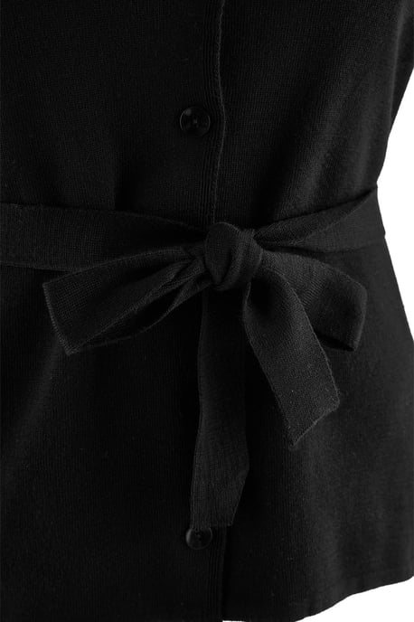 Trendyol Curve Einfarbige, lange Bluse im Regular Fit für große Größen - Schwarz - Image 5