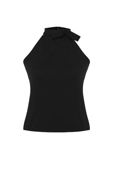 Trendyol Curve Damen Schwarz Einfarbig Ärmellos Tailliert Große Größen Blusen - Image 5