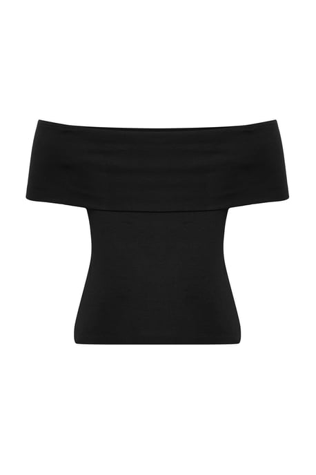 Trendyol Curve Damen ärmellose, taillierte Bluse in großer Größe - Schwarz - Image 5