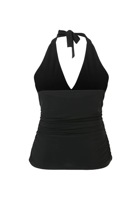 Trendyol Curve Damen Schwarz Einfarbig Ärmellos Tailliert Große Größen Blusen - Image 5