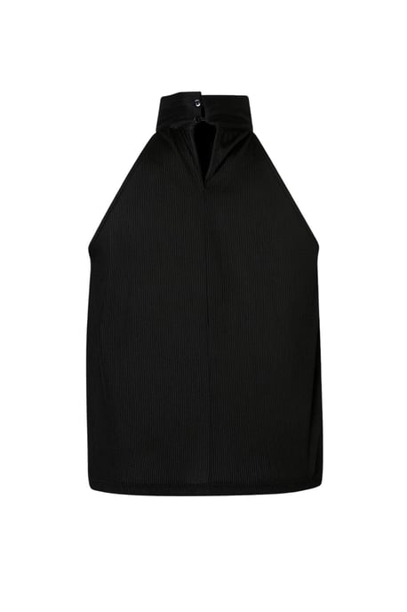 Trendyol Curve Ärmellose Bluse, regular fit, große Größen für Damen - Schwarz - Image 4