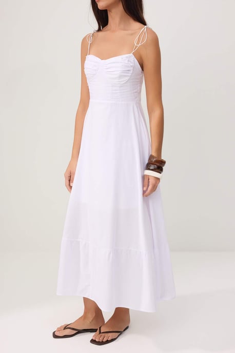 TRENDYOLMİLLA Damen Weiß Einfarbig Maxi Ärmellos Abend / Alltag A-Linie Kleider - Image 2