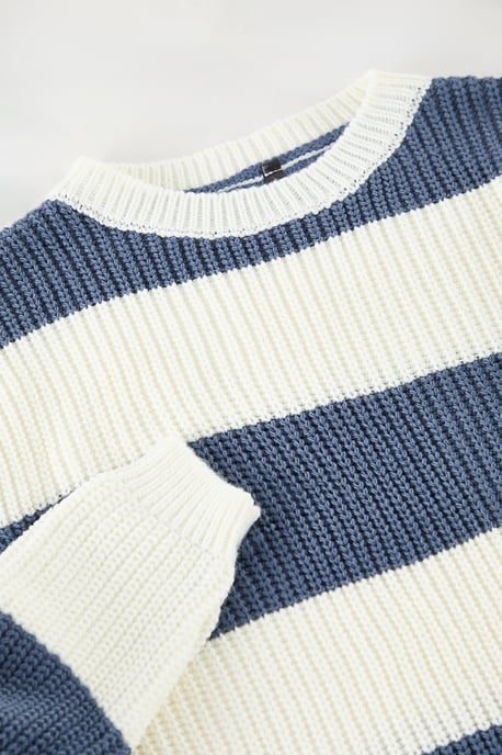 TRENDYOLKIDS Jungen Ecru Colour-Block Lang Regular Fit Pullover - Image 2