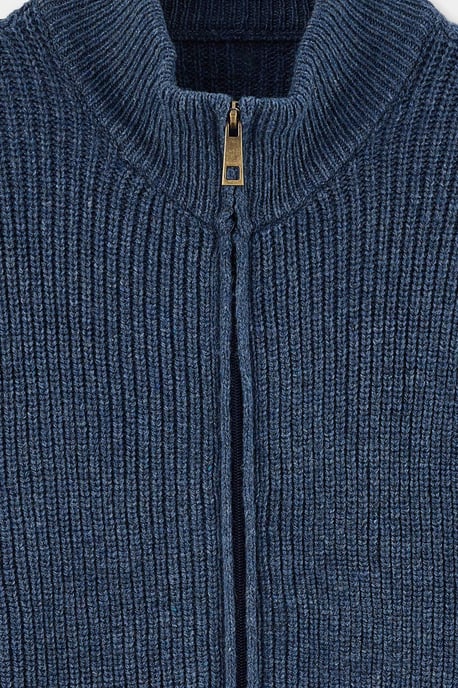 TRENDYOL MAN Herren Blau Einfarbig Lang Regular Fit Cardigans - Image 4
