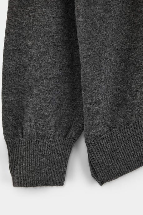 TRENDYOL MAN Herren Grau Einfarbig Lang Oversize Cardigans - Image 4