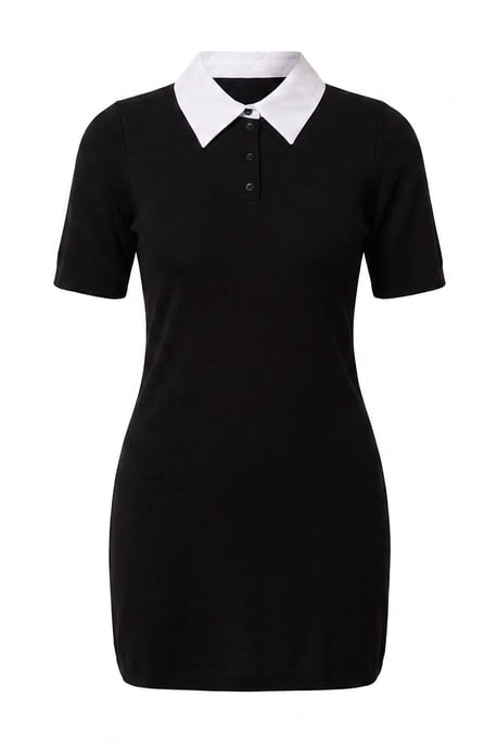 Trendyol Curve Damen Schwarz Einfarbig Kurz / Mini Kurz Gerade Große Größen Kleid - Image 5