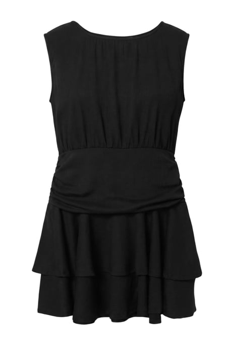 Trendyol Curve Damen Einfarbig Kurz / Mini Ärmellos A-Linie Große Größen Kleid - Image 4