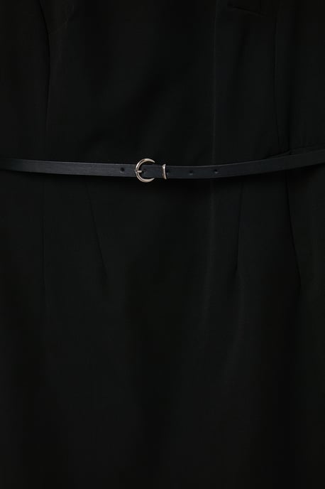 Trendyol Curve Damen Schwarz Einfarbig Kurz / Mini Lang A-Linie Große Größen Kleid - Image 5