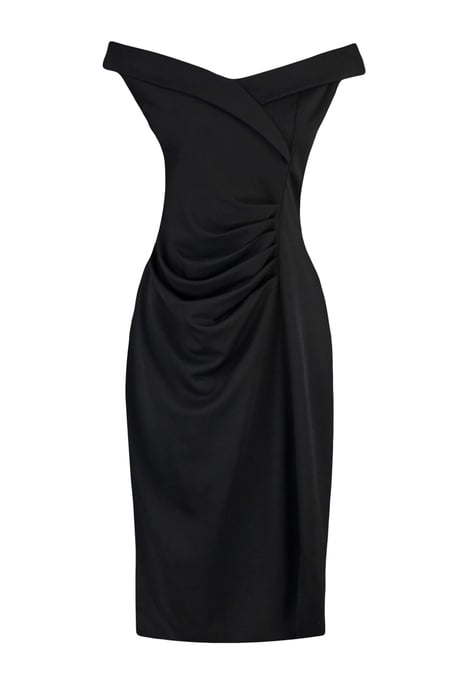 Trendyol Curve Damen Schwarz Einfarbig Kurz / Mini Ärmellos Elegant/Abend Bodycon Große Größen Kleid - Image 5