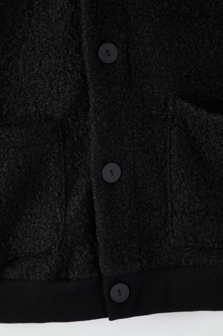TRENDYOL MAN Herren Schwarz Einfarbig Lang Oversize Cardigans - Image 4
