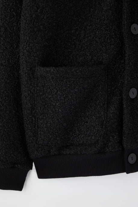 TRENDYOL MAN Herren Schwarz Einfarbig Lang Oversize Cardigans - Image 5