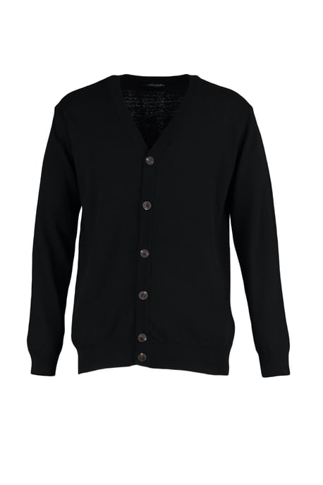 TRENDYOL MAN Herren Schwarz Einfarbig Lang Tailliert Cardigans - Image 5