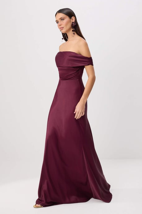 TRENDYOLMİLLA Damen Lila Einfarbig Maxi Ärmellos Skater Kleider - Image 1