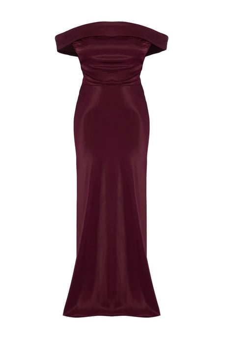 TRENDYOLMİLLA Damen Lila Einfarbig Maxi Ärmellos Skater Kleider - Image 4