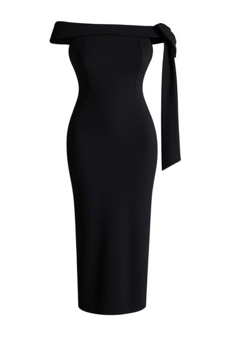 Trendyol Curve Damen Schwarz Einfarbig Maxi Ärmellos Elegant/Abend A-Linie Große Größen Kleid - Image 3