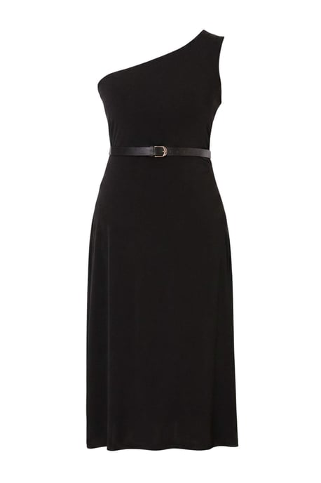 Trendyol Curve Damen Schwarz Einfarbig Maxi Ärmellos A-Linie Große Größen Kleid - Image 4