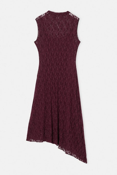 Trendyol Curve Damen Lila Einfarbig Maxi Ärmellos A-Linie Große Größen Kleid - Image 4