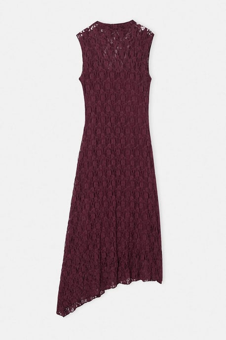 Trendyol Curve Damen Lila Einfarbig Maxi Ärmellos A-Linie Große Größen Kleid - Image 5