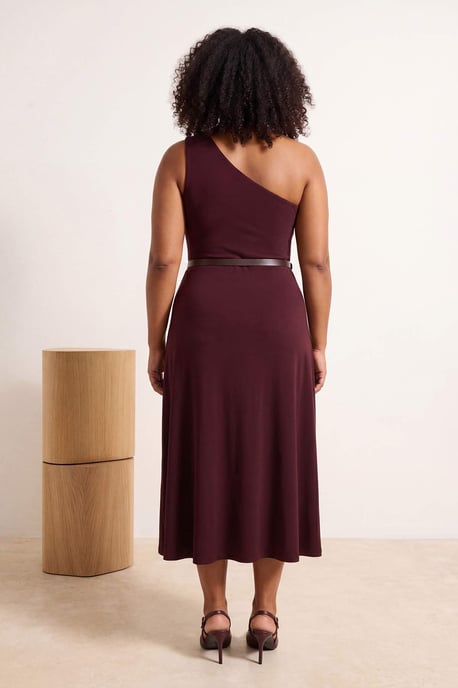 Trendyol Curve Damen Braun Einfarbig Maxi Ärmellos A-Linie Große Größen Kleid - Image 3