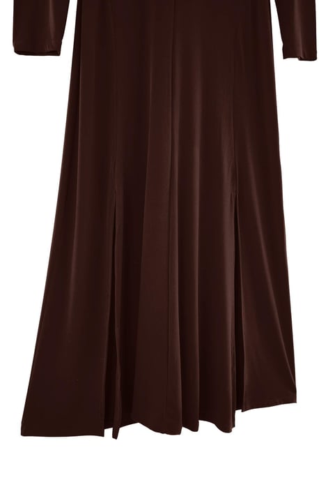 Trendyol Curve Damen Braun Einfarbig Maxi Lang Abend / Alltag A-Linie Große Größen Kleid - Image 5