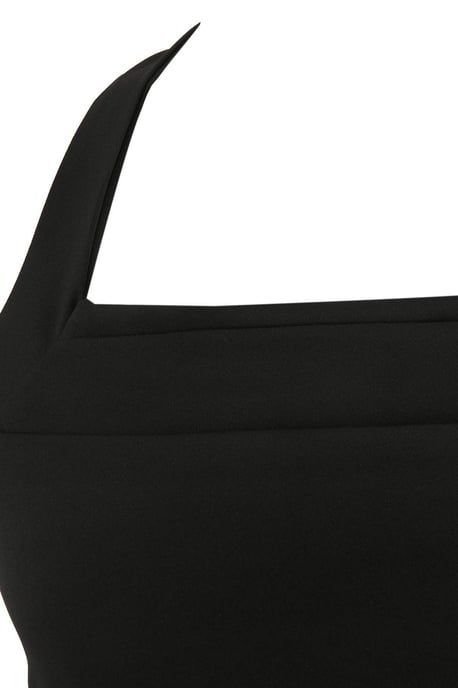 Trendyol Curve Damen Schwarz Einfarbig Maxi Ärmellos Elegant/Abend Gerade Große Größen Kleid - Image 3