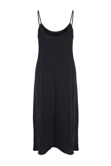 Trendyol Curve Damen Schwarz Einfarbig Maxi Ärmellos Casual A-Linie Große Größen Kleid - Image 5