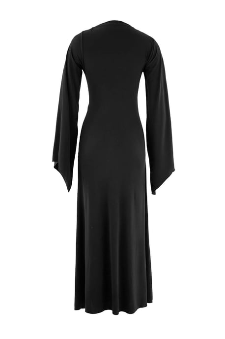 TRENDYOLMİLLA Damen Schwarz Einfarbig Maxi Lang A-Linie Kleider - Image 3