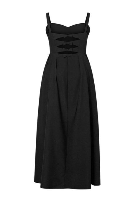 Trendyol Curve Damen Schwarz Einfarbig Maxi Ärmellos Party A-Linie Große Größen Kleid - Image 5