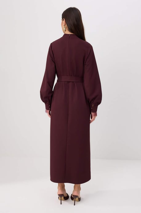 Trendyol Modest Damen Lila Einfarbig Maxi Lang Casual A-Linie Modest Kleider - Image 3