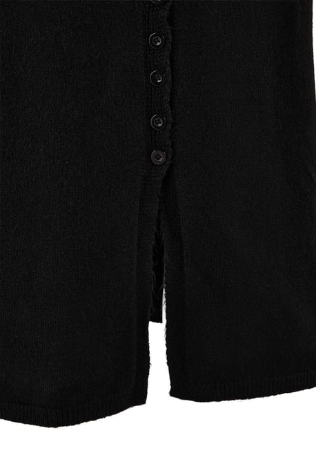 Trendyol Curve Damen Schwarz Einfarbig Lang Tailliert Große Größen Cardigans - Image 2