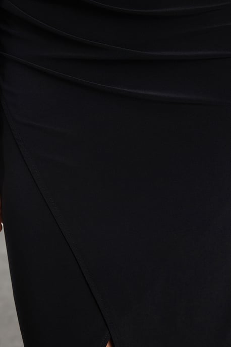 TRENDYOLMİLLA Damen Schwarz Einfarbig Maxi Lang Abend / Alltag Bodycon Kleider - Image 3