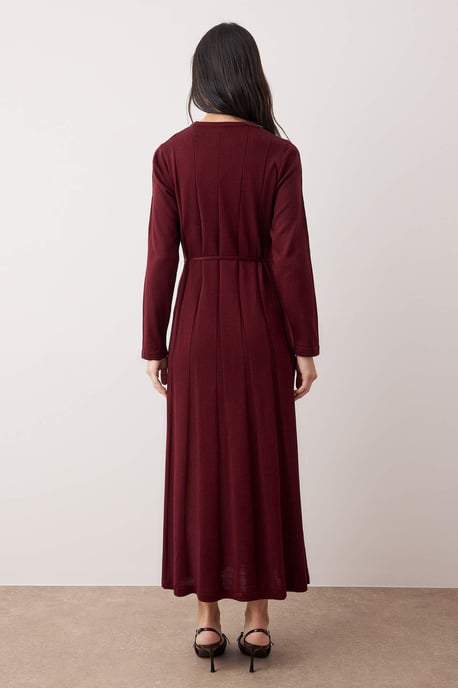 Trendyol Modest Damen Lila Einfarbig Maxi Lang Casual A-Linie Modest Kleider - Image 3