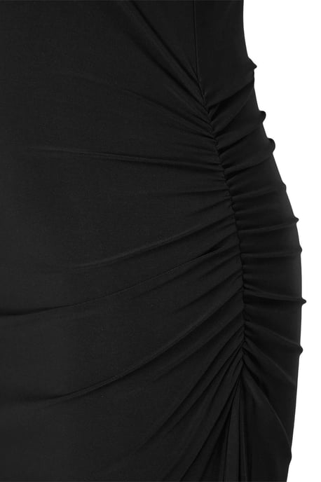 Trendyol Curve Damen Schwarz Einfarbig Maxi Ärmellos Casual Bodycon Große Größen Kleid - Image 5