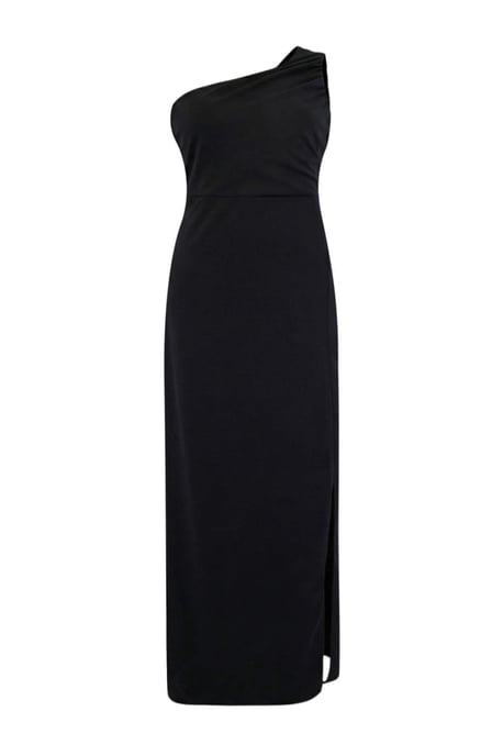 Trendyol Curve Damen Schwarz Einfarbig Maxi Ärmellos Abschluss / Ball Gerade Große Größen Kleid - Image 4