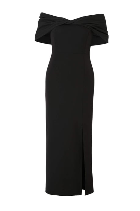 Trendyol Curve Damen Schwarz Einfarbig Maxi Ärmellos Abschluss / Ball Bodycon Große Größen Kleid - Image 4