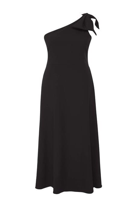Trendyol Curve Damen Schwarz Einfarbig Maxi Ärmellos Elegant/Abend A-Linie Große Größen Kleid - Image 5