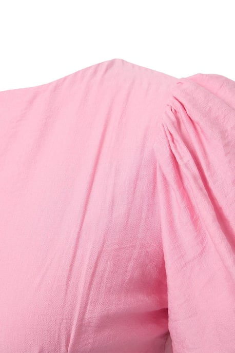 Trendyol Curve Damen Rosa Einfarbig Maxi Kurz A-Linie Große Größen Kleid - Image 5