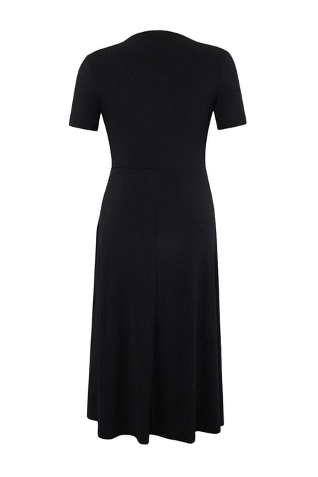 Trendyol Curve Damen Schwarz Einfarbig Maxi Kurz A-Linie Große Größen Kleid - Image 5