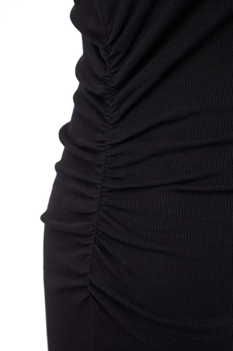 Trendyol Curve Damen Schwarz Einfarbig Maxi Ärmellos Casual Gerade Große Größen Kleid - Image 5