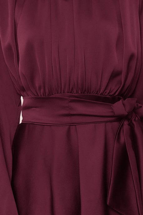Trendyol Modest Damen Braun Einfarbig Maxi Lang Elegant/Abend Skater Modest Abend Kleider - Image 3