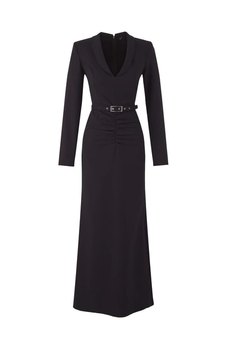 TRENDYOLMİLLA Damen Schwarz Einfarbig Maxi Lang Abschluss / Ball Meerjungfrau Abend & Ball Kleid - Image 4