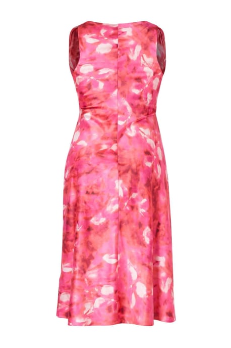 Trendyol Curve Damen Rosa Colour-Block Maxi Ärmellos Party A-Linie Große Größen Kleid - Image 4