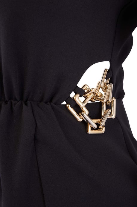 Trendyol Curve Damen Schwarz Einfarbig Maxi Ärmellos Party A-Linie Große Größen Kleid - Image 4