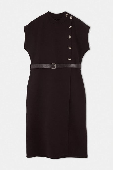 Trendyol Curve Damen Braun Einfarbig Maxi Ärmellos A-Linie Große Größen Kleid - Image 4