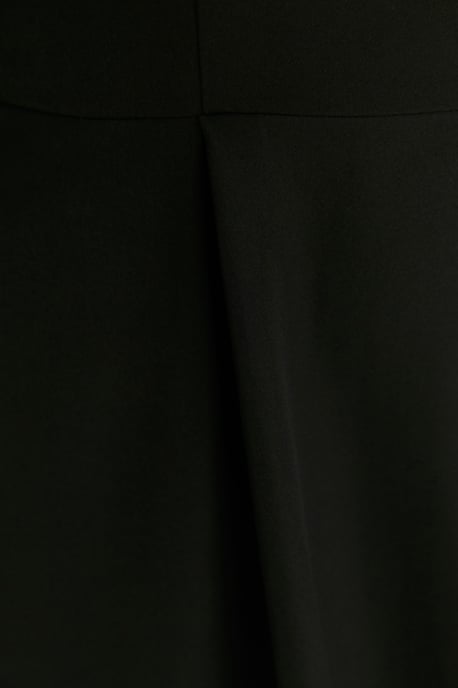 Trendyol Curve Damen Schwarz Einfarbig Midi Ärmellos Abend / Alltag A-Linie Große Größen Kleid - Image 3
