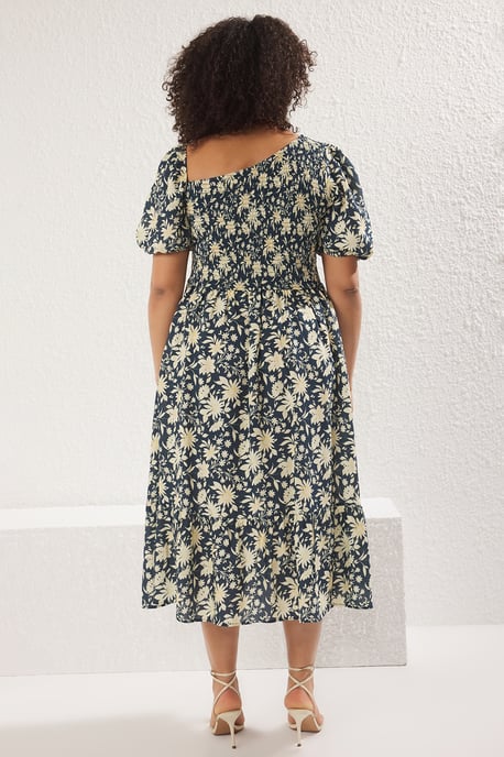 Trendyol Curve Damen Grün Einfarbig Midi Kurz Casual A-Linie Große Größen Kleid - Image 4